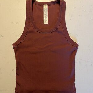 Alo Goddess Go To Ribbed Tank Top
